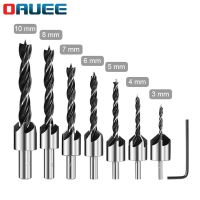 GJPJ-Oauee 8pcs Flute Countersink Drills Bit Hss Drills Bit Reamer Set For Woodworking Chamfer 3-10mm