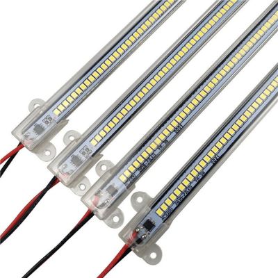 5ชิ้นไฟกระแสตรง12โวลต์24โวลต์ AC 220โวลต์ SMD 2835 5630รางไฟแข็งแอลอีดี LED เปลือกอลูมิเนียมแท่งท่อสำหรับเครื่องตกแต่งฝาผนังตู้ครัวบ้าน