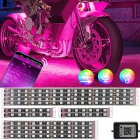 12in1 36 Smart Motorcycle LED Smart Wireless ke Lights APP Remote Control Moto Decorative Strip Lamp Kit Atmosphere Light