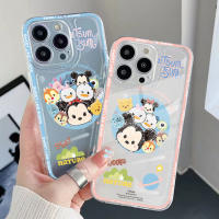 เคสป้องกัน Xiaomi Redmi Note 11 Pro 5G 11S 10 Pro 4G 10S Redmi 10C 9C ดิสนีย์มิกกี้น่ารักชิป Minne N Dale Dasy ใบหน้าขอบสี่เหลี่ยมปลอกหมอนอากาศ