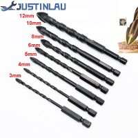 JUSTINLAU New process Cross Hex Tile Bits Glass Ceramic Concrete Hole Opener Alloy Triangle Drill Size 3/4/5/6/8/10/12 mm