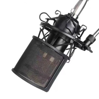 ”【；【-= Universal Microphone Cover Windproof Recording Mic Mesh Muffler Reusable Shockproof Noise Filter Accessories Spare Parts