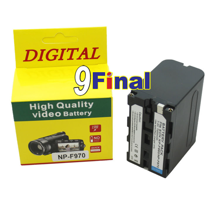 แบตเตอรี่เทียบ-np-f970-6-600-mah-ใช้กับกล้อง-sony-pf970-np-970-np-f950-np-f960-f770-dcr-vx2100-ใช้กับ-yongnuo-video-light-ไฟต่อเนื่องไฟled-yongnuo-yn300-yn600-yn900-yn1200-และ-จอ-monitor-lilliput-จอ-m