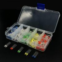 200Pcs 3MM LED Diode Kit Mixed Color Red Green Yellow Blue White + BOX Electrical Circuitry Parts