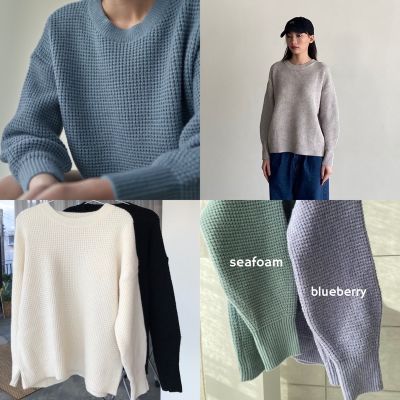 เสื้อคลุม สเวตเตอร์ Sweather ผู้หญิง waffle soft sweater 6 สี เสื้อคลุม สเวตเตอร์ ไหมพรม เสื้อคลุมไหมพรม