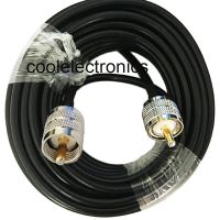 คุณภาพสูง 50-3 Cable Radio UHF RG58 RF male Coaxial 50ohm male 1/2/3/5/10/15/20/30m UHF Ham 15/50cm Cable PL259 connector Coax to Adapter