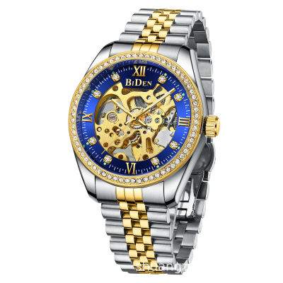 ✨HOT ITEM✨ Bye-Deng Mechanical Watch Mens Fashion Business Watch Waterproof Diamond Watch Mens YY