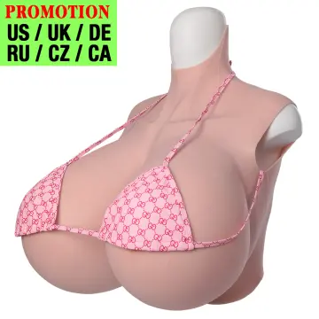 C-K Cup Plus Size Silicone Breast Forms Breastplate Fake Boobs For  Crossdresser