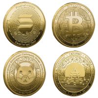 【CC】✘  2022 New Gold Coin Collectible Cryptocurrency Plated Dogecoin Xrp Shiba Inu for Collector Commemorative Medal