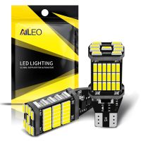 (Premium car) AILEO 2PCS T15 W16W 921 912 T16 902 LED หลอดไฟสูง45Pcs 4014SMD Super Bright 1200LM เปลี่ยนสำหรับรถย้อนกลับสีขาว