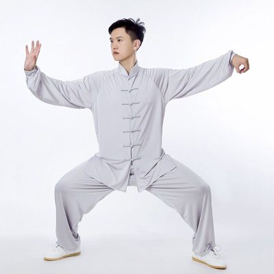 Yourqipao น้ำแข็งนมผ้าไหมฝึกออกกำลังกาย,ชุดจีนโบราณไทชิกังฟูสำหรับฤดูร้อน2023