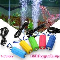 Portable Mini USB Aquarium Fish Tank Oxygen Air Pump Mute Energy Saving Supplies Aquatic Terrarium Fish Tank Accessories