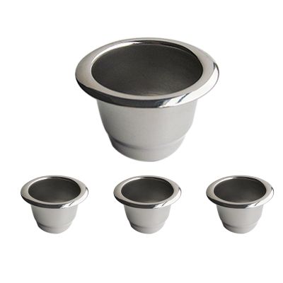 4Pcs for Nespresso Stainless Steel Refillable Coffee Capsule Coffee Filter Reusable Coffee Pod Reusable Cafe Machine DIY