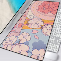 Large Anime Pink Mousepad Gamer Cute Kawaii XXL Gaming Mouse Pad Rubber Otaku Locking Edge Big Fashion Laptop Notebook Desk Mat