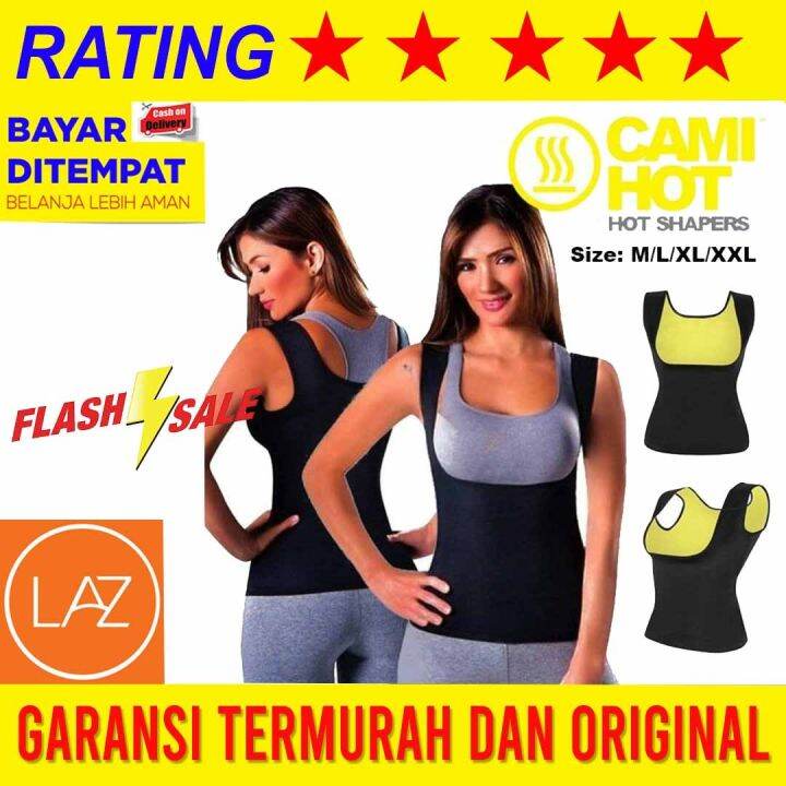 {100 ORIGINAL} !! CAMI HOT SHAPER ROMPI PEMBAKAR LEMAK ORIGINAL DENGAN