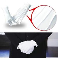 White Gloves Thin Performance Driving Security Lengthened Protection Buttons Labor With Gloves Y3S2