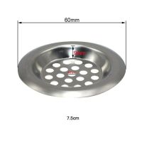 60/75mm Stainless Steel Kitchen Sink Strainer Stopper Waste Plug Sink Filter Kitchen Bathroom Hair Catcher Accessories Traps Drains