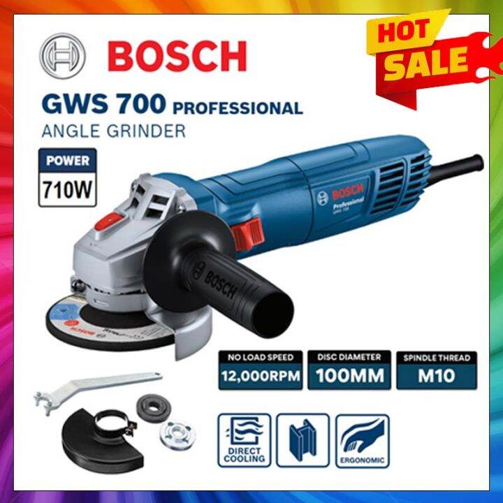 BOSCH GWS 700 PROFESSIONAL ANGLE GRINDER GWS700 710W | Lazada