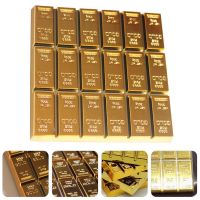 【CW】 Coasters Gold Cup Fake Housewarming Bar Skid Anti Giftsdrink Non Squaretea Bullion Bars