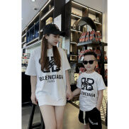 M370 Áo thun gia đình ba lừn paris cho bé, áo phông trẻ em, unisex, TPKIDS
