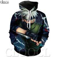 2023 NewCLOOCL HOKAGE Hatake Kakashi ญี่ปุ่นอะนิเมะรูปแบบแขนยาว Hoodie 3D พิมพ์คู่ขนาดใหญ่เสื้อลำลองผู้ชายแฟชั่นฤดูร้อนแจ็คเก็ต