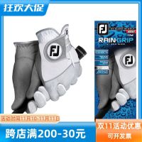 ●F ถุงมือกอล์ฟ FootJoy RainGrip ผู้ชายสวมถุงมือฝนแห้งเร็ว FJ จดหมายถุงใหม่