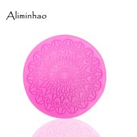 【hot】▧ↂ B0357 Round flower lace mat Silicone Mold Sugarcraft dessert Clay Chocolate Molds Fondant Decorating Tools ！