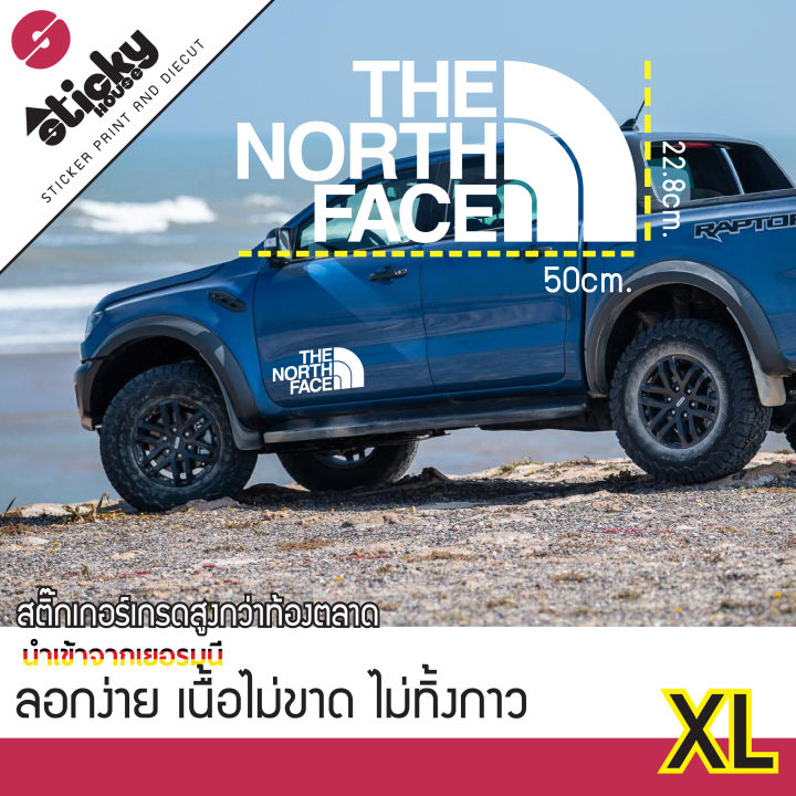 sticker-สติ๊กเกอร์แคมป์ปิ้ง-งานไดคัท-ลาย-the-north-face-สติ๊กเกอร์ติดได้ทุกที่-มีหลายสี-หลายขนาดให้เลือก