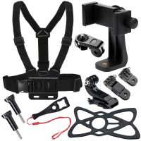 ☼ Chest Strap Mount Belt Phone Holder 360 Rotating for GoPro Hero 10 9 8 DJI Body Harness Universal Action Camera Accessories