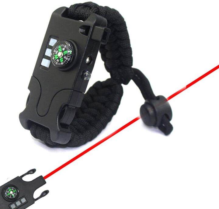 paracord-bracelet-survival-rechargeable-survival-wirst-with-led-flashlight-compass-whistle-laser-infrared-bracelet-for-travel-survival-kits