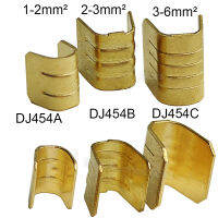 100Pcs DJ454 1-6mm2 U-รูปทองแดงลวด CRIMPS Terminal เย็นตัวเชื่อมต่อ Docking ตัวเชื่อมต่อสายไฟสำหรับลวด TAB TERMINAL-yfm6