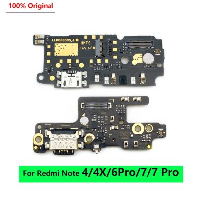 ขั้วต่อพอร์ตชาร์จ USB ดั้งเดิม Flex Cable พร้อม IC เต็มรูปแบบสําหรับ Xiaomi Redmi Note 4 4X 5 6 7 8 9 Pro Note 9s บอร์ดชาร์จ