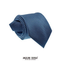 ANGELINO RUFOLO Necktie(NTM-ทาง063) เนคไทผ้าไหมทออิตาลี่คุณภาพเยี่ยม ดีไซน์ Stripe Pattern สีกรมท่า/สีเทาอ่อน/สีเลือดหมู/สีชมพู/สีดำ/สีน้ำเงิน/สีฟ้า-เหลือง/