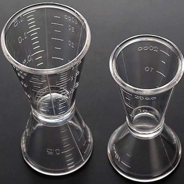 แก้วตวงน้ำเชื่อม-แก้วตวง-จิ๊กเกอร์-แก้วตวง-ถ้วยค็อกเทล-shaker-ถ้วยวัดเครื่องมือครัวบาร์20-40ml