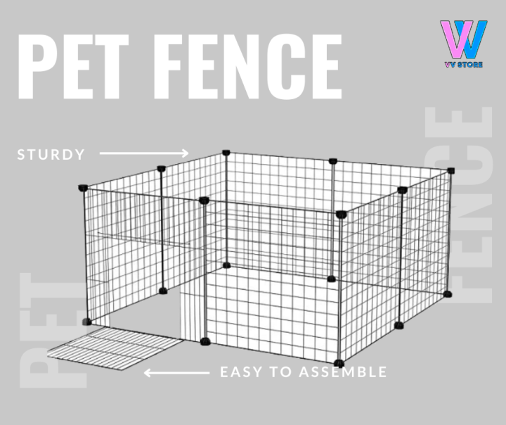 Dog Cage Rabbit Cage Stackable Pet Fence 35*35CM Cat Pet Cage DIY Pet