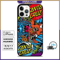 Santa Cruz Skateboards 3 Phone Case for iPhone 14 Pro Max / iPhone 13 Pro Max / iPhone 12 Pro Max / XS Max / Samsung Galaxy Note 10 Plus / S22 Ultra / S21 Plus Anti-fall Protective Case Cover