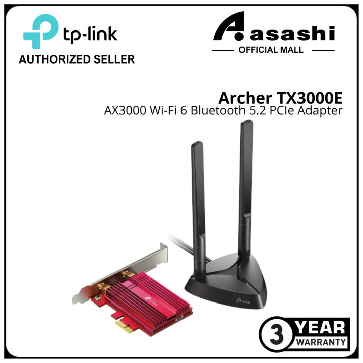 Archer TX3000E, AX3000 Wi-Fi 6 Bluetooth 5.2 PCIe Adapter