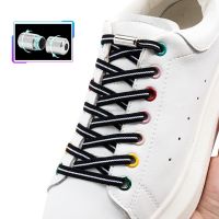 【HOT】ↂ☞◇ Elastic Laces No Tie Shoe laces Flat Shoelaces for Sneakers without ties Kids Adult lace Rubber Bands New Shoestrings