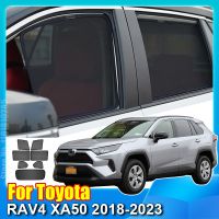 For Toyota RAV4 XA50 2018-2023 Magnetic Car Window SunShade Shield Front Windshield Rear Side Curtain Sun Shade Visor Sunshades