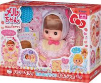 เมลจัง ของแท้นำเข้าญี่ปุ่นแท้ Mellchan Doll Set, Hello Kitty Nene-chan รุ่นชุดคิตตี้ ผมเปลี่ยนสีได้