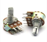 ❆ 5pcs WH148 15mm Shaft B1K B2K B5K B10K B20K B50K B100K B500K 6Pin Shaft Amplifier Dual Stereo Potentiometer 1K 2K 5K 10K 50K