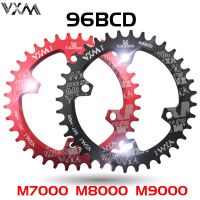 VXM รอบจักรยานและ Chainwheel 96BCD แคบกว้าง Chainring 32T/34T/36T/38T สำหรับ M7000 M8000 M9000จักรยานอะไหล่