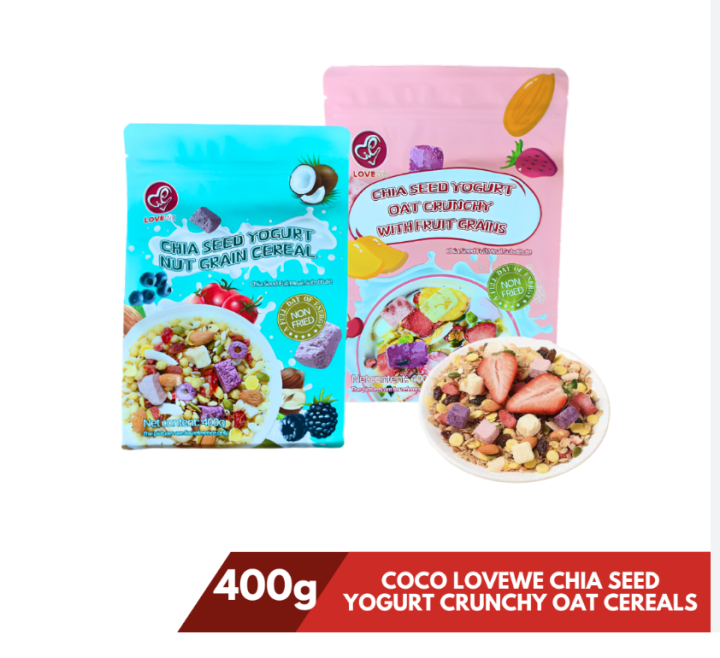 Coco Chia Yogurt Oats and Nuts Cereal Lazada PH