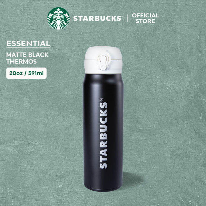 STARBUCKS Matte Black Thermos (20oz/591ml) | Lazada