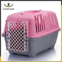 Lovinland Pet กล่องใส่สัตว์เลี้ยงแมวสุนัขและกระต่าย,แบบถอดออกได้ใช้ได้จริง2ขนาดสำหรับเดินทางกลางแจ้งเครื่องบิน