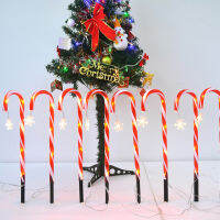 10/12 in 1 Christmas Candy Cane Lights พร้อม Shining Star สำหรับตกแต่งปาร์ตี้วันหยุด
