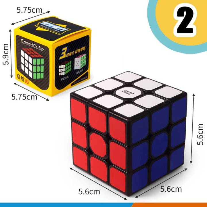 รูบิค-rubik-3x3-ลื่นหัวแตก-สีดำ-แบบเคลือบสี-ไม่ลื่นคืนเงิน-รูบิด-ลูกบิด-ลูบิก-ของเล่นฝึกสมอง-สำหรับเกม-rubiks-cube-ของเล่นเด็ก