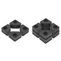 Anti for Washing Machine Washer Dryer Pedestals Wearing Square Rubber Foot Pads Pedestals