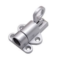 Aluminum Alloy Security Automatic Gate Lock Spring Bounce Door Bolt Latch Gate Latch Lock Grey Aluminum Latch Lock