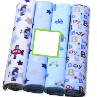 4ชิ้นล็อตมัสลินผ้าฝ้ายสักหลาดเด็ก Swaddles ทารกแรกเกิดผ้าห่มมัสลินผ้าอ้อมเด็กพันห่อ102*76เซนติเมตร